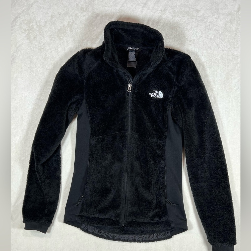 The North Face Women’s XS Black Sherpa Retro Pile Synchilla Full Zip Coat C23